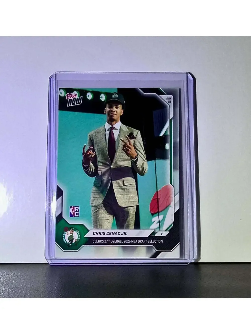 Chris Cenac Jr. Rookie 2026-27 Topps NBA Draft #CCEN Card Boston Celtics
